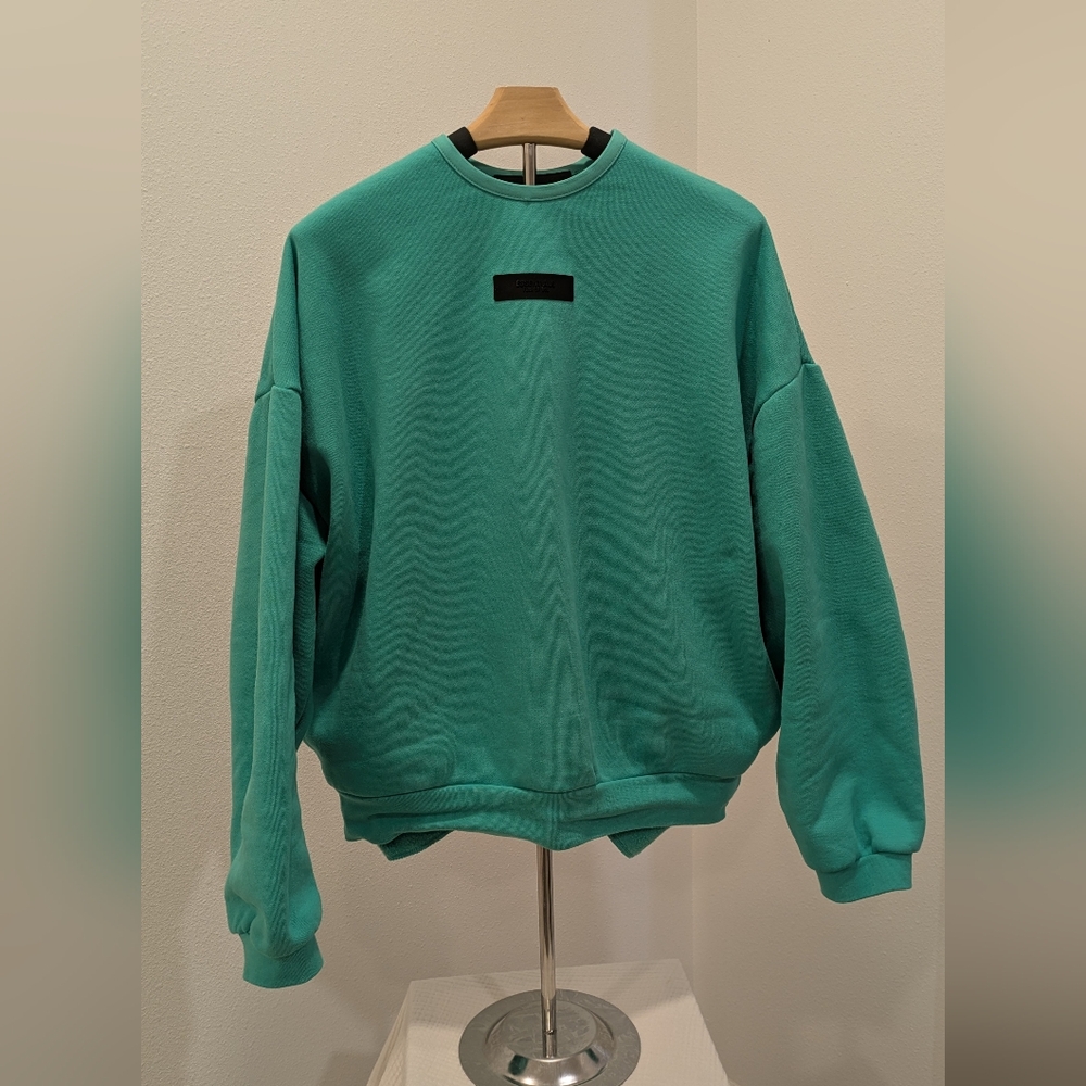 Essentials Teal Crewneck Sweater - Size S